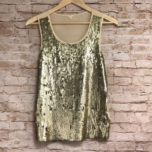 J CREW SEQUIN SHELL
